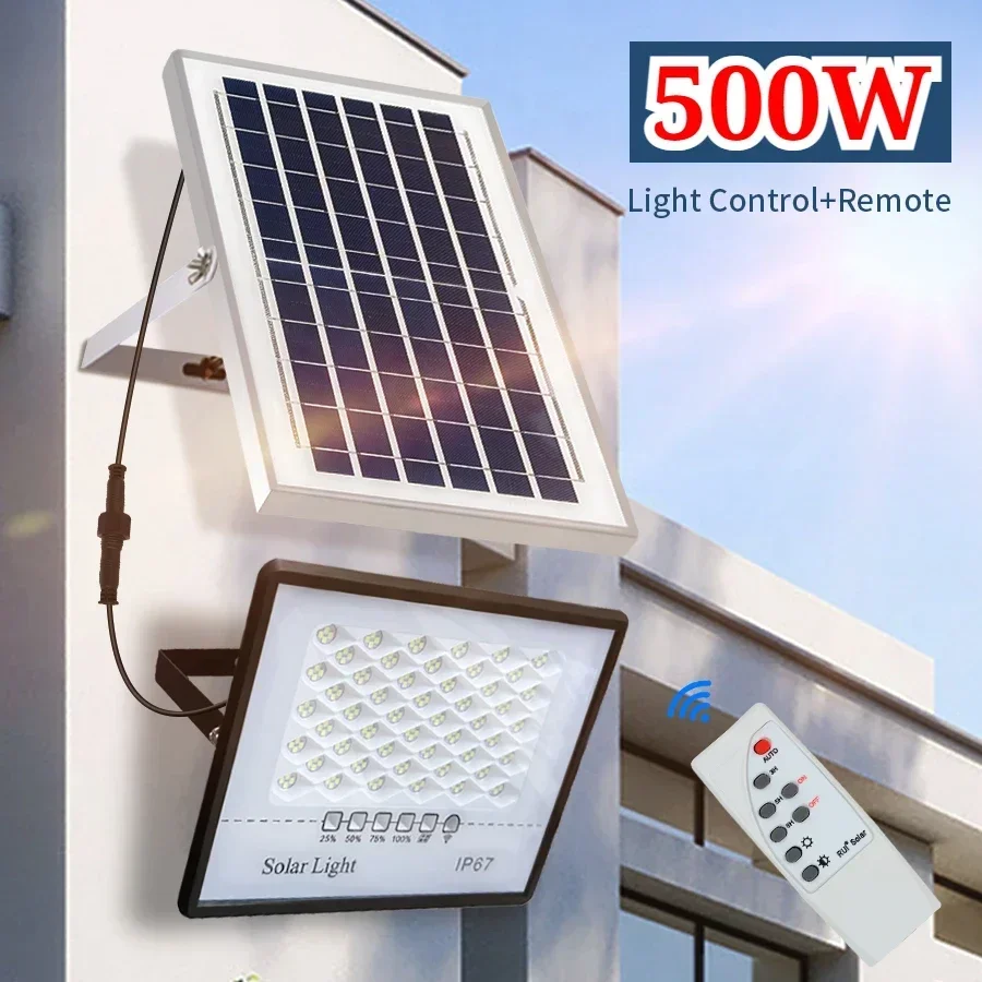 Waterproof Junction Box Solar - Lámpara Solar de 500W, focos impermeables