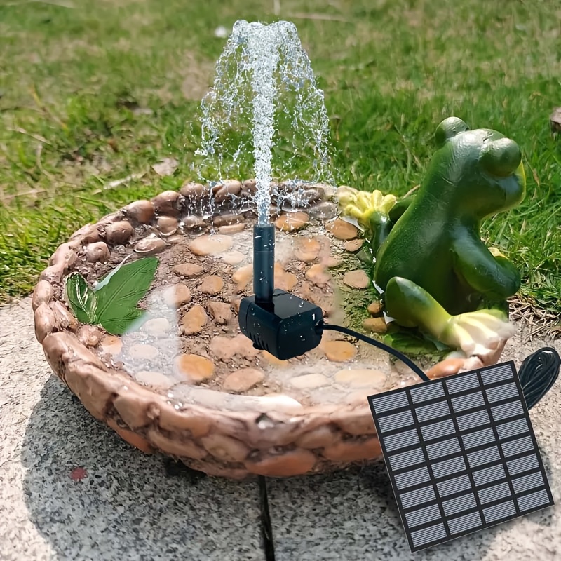 Solar Pool Pump Kit - Fuente solar con 6 boquillas, bomba