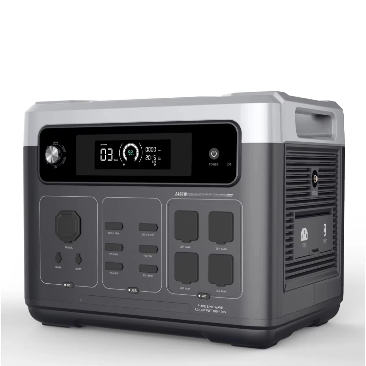 Portable Power Station - P2001 PLUS 2400W Central eléctrica portátil