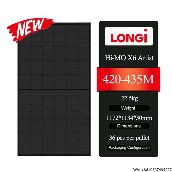 Longi Panel Lr5 - Panel Solar Longi Hi-MO X6 Artist