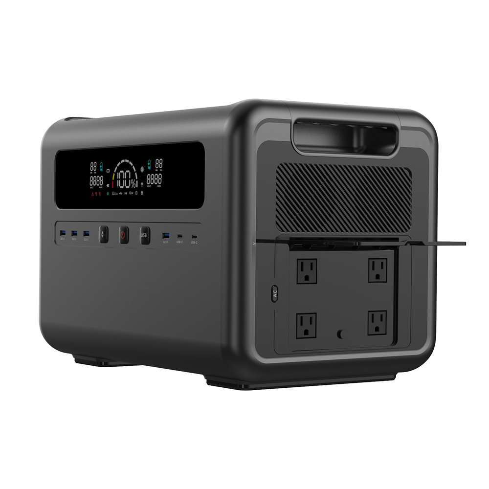 Portable Power Station - Generador de Energía Solar de 2400W,