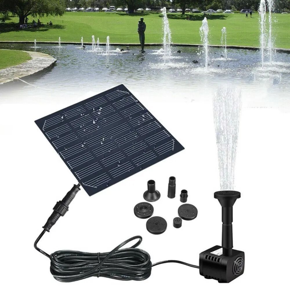 Mini bomba de Fuente Solar de  - Solar Pool Pump Kit reseña y precio