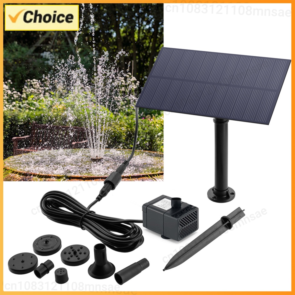 Bomba de agua solar de 5W y 1. - Solar Pool Pump Kit reseña y precio
