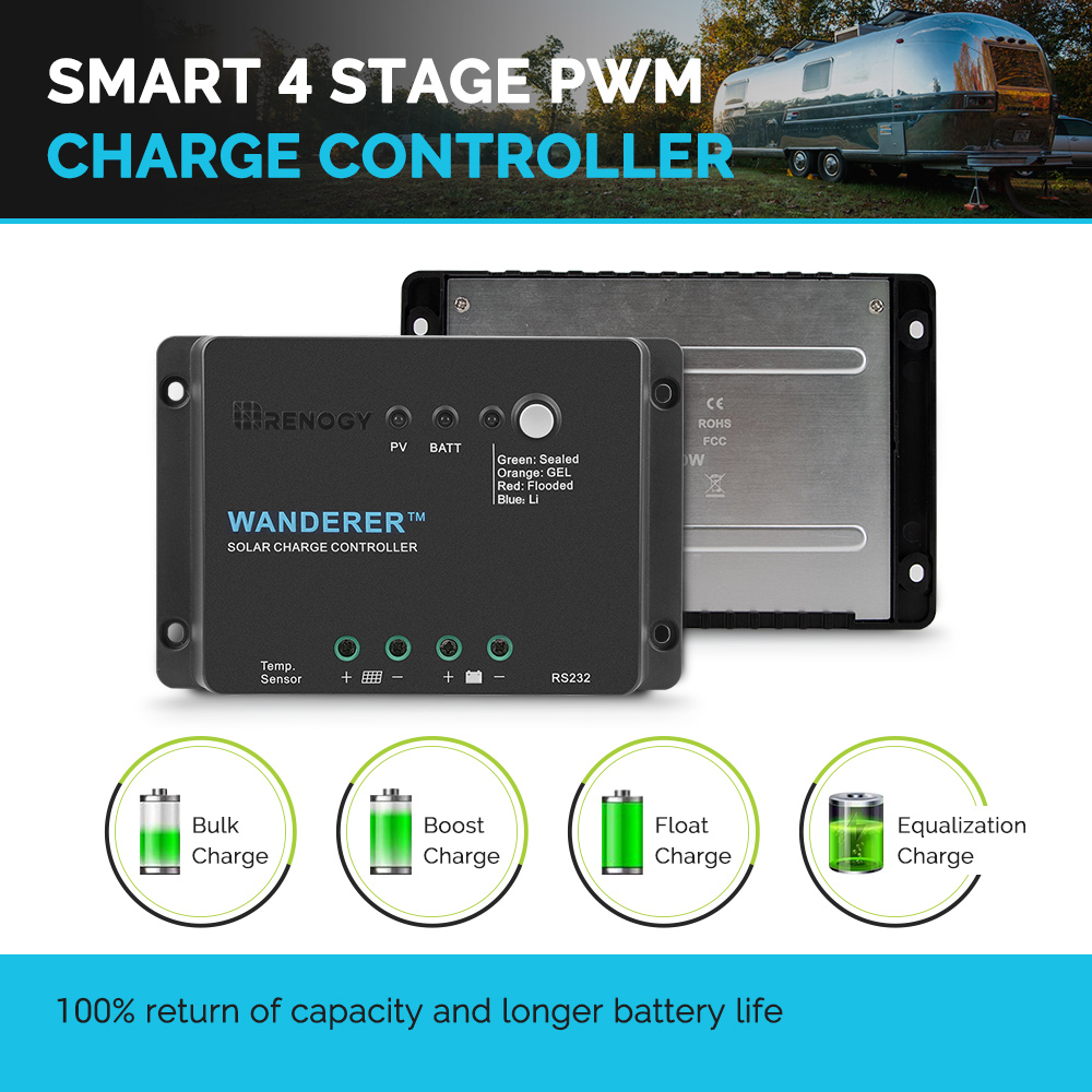 Renogy Wanderer Li 30A 12V PWM - Renogy Controller Wanderer reseña y precio
